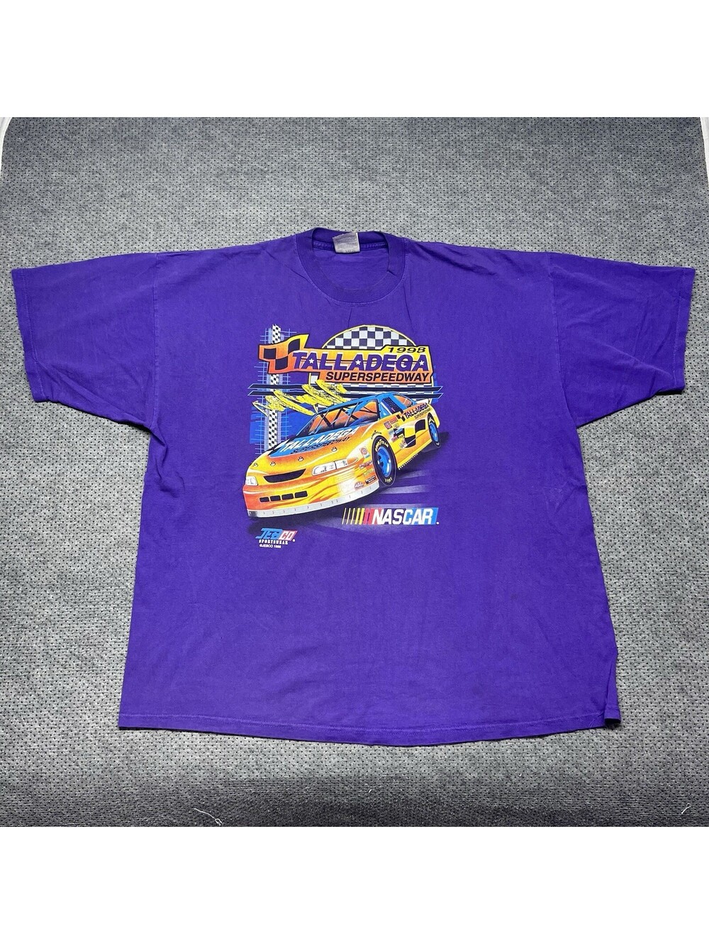 Vintage 1998 Talladega NASCAR Super Speedway Racing Shirt 3XL Rare Men’s Purple